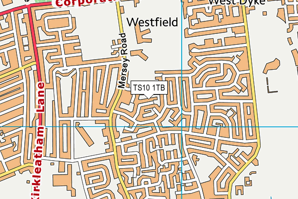 TS10 1TB map - OS VectorMap District (Ordnance Survey) TS10 1TB map - OS VectorMap District (Ordnance Survey)