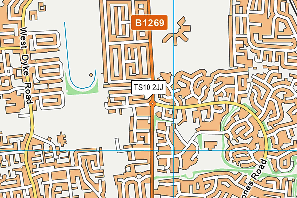 TS10 2JJ map - OS VectorMap District (Ordnance Survey) TS10 2JJ map - OS VectorMap District (Ordnance Survey)