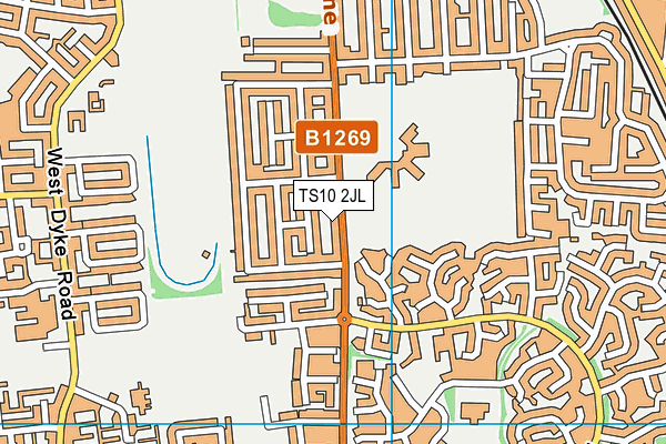 TS10 2JL map - OS VectorMap District (Ordnance Survey) TS10 2JL map - OS VectorMap District (Ordnance Survey)
