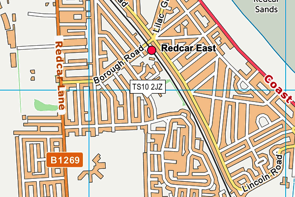 TS10 2JZ map - OS VectorMap District (Ordnance Survey) TS10 2JZ map - OS VectorMap District (Ordnance Survey)