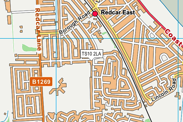 TS10 2LA map - OS VectorMap District (Ordnance Survey) TS10 2LA map - OS VectorMap District (Ordnance Survey)