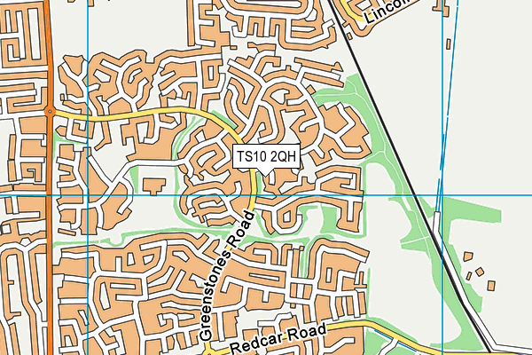 TS10 2QH map - OS VectorMap District (Ordnance Survey) TS10 2QH map - OS VectorMap District (Ordnance Survey)