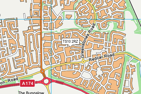 TS10 2RZ map - OS VectorMap District (Ordnance Survey) TS10 2RZ map - OS VectorMap District (Ordnance Survey)