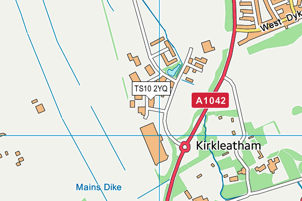 TS10 2YQ map - OS VectorMap District (Ordnance Survey) TS10 2YQ map - OS VectorMap District (Ordnance Survey)