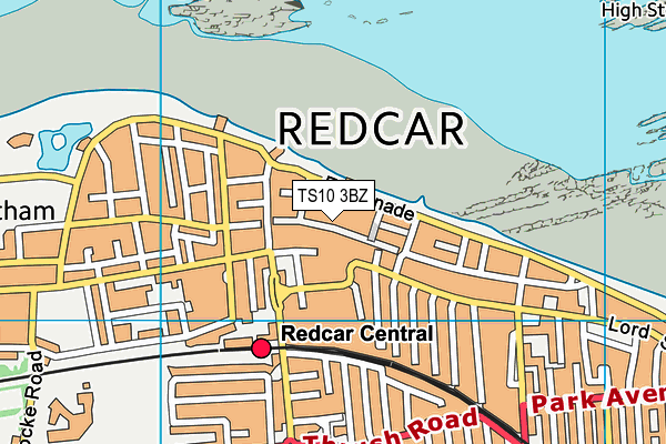 TS10 3BZ map - OS VectorMap District (Ordnance Survey) TS10 3BZ map - OS VectorMap District (Ordnance Survey)