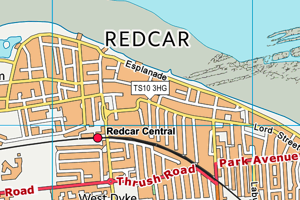 TS10 3HG map - OS VectorMap District (Ordnance Survey) TS10 3HG map - OS VectorMap District (Ordnance Survey)