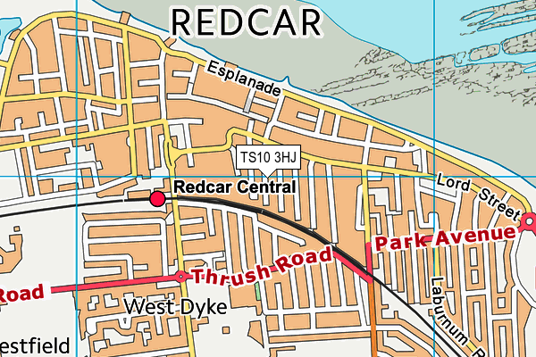 TS10 3HJ map - OS VectorMap District (Ordnance Survey) TS10 3HJ map - OS VectorMap District (Ordnance Survey)