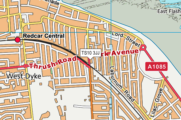 TS10 3JJ map - OS VectorMap District (Ordnance Survey) TS10 3JJ map - OS VectorMap District (Ordnance Survey)