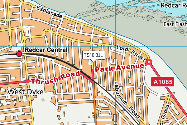 TS10 3JL map - OS VectorMap District (Ordnance Survey)