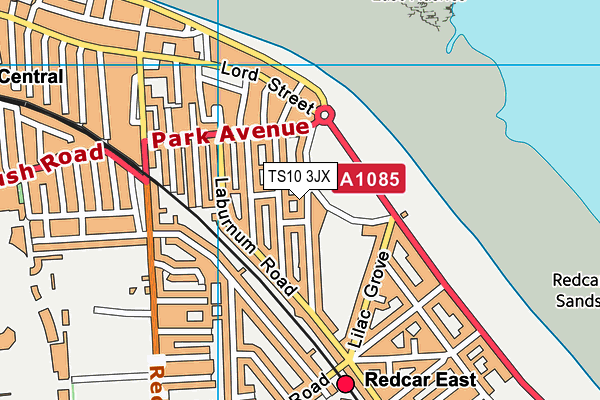 TS10 3JX map - OS VectorMap District (Ordnance Survey) TS10 3JX map - OS VectorMap District (Ordnance Survey)