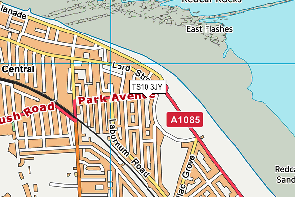 TS10 3JY map - OS VectorMap District (Ordnance Survey) TS10 3JY map - OS VectorMap District (Ordnance Survey)
