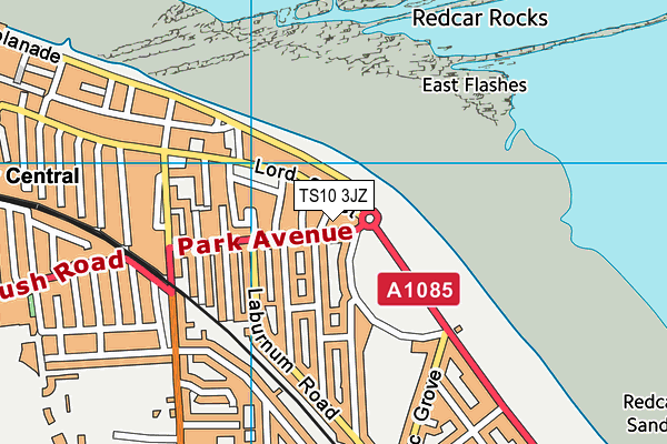 TS10 3JZ map - OS VectorMap District (Ordnance Survey) TS10 3JZ map - OS VectorMap District (Ordnance Survey)