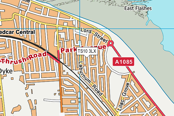 TS10 3LX map - OS VectorMap District (Ordnance Survey) TS10 3LX map - OS VectorMap District (Ordnance Survey)