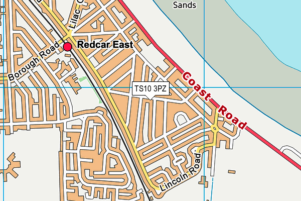 TS10 3PZ map - OS VectorMap District (Ordnance Survey) TS10 3PZ map - OS VectorMap District (Ordnance Survey)