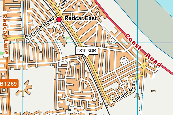 TS10 3QR map - OS VectorMap District (Ordnance Survey) TS10 3QR map - OS VectorMap District (Ordnance Survey)