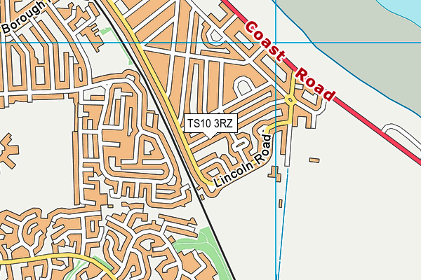 TS10 3RZ map - OS VectorMap District (Ordnance Survey) TS10 3RZ map - OS VectorMap District (Ordnance Survey)