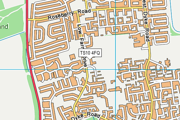 TS10 4FQ map - OS VectorMap District (Ordnance Survey) TS10 4FQ map - OS VectorMap District (Ordnance Survey)