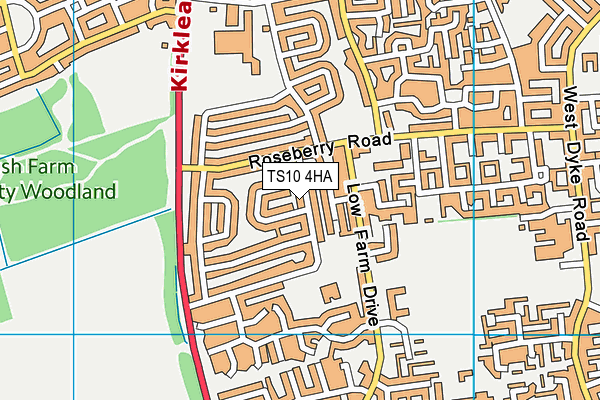 TS10 4HA map - OS VectorMap District (Ordnance Survey) TS10 4HA map - OS VectorMap District (Ordnance Survey)