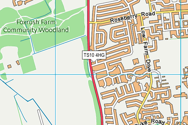 TS10 4HG map - OS VectorMap District (Ordnance Survey) TS10 4HG map - OS VectorMap District (Ordnance Survey)