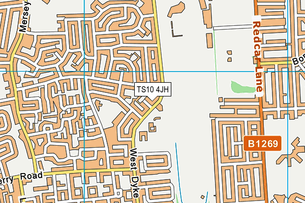 TS10 4JH map - OS VectorMap District (Ordnance Survey) TS10 4JH map - OS VectorMap District (Ordnance Survey)