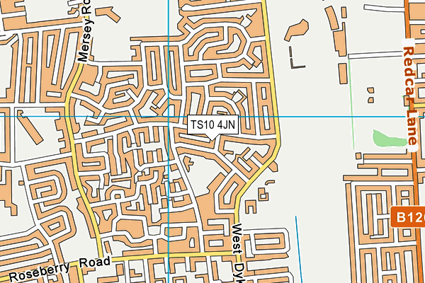 TS10 4JN map - OS VectorMap District (Ordnance Survey) TS10 4JN map - OS VectorMap District (Ordnance Survey)