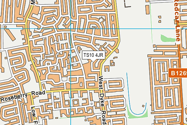 TS10 4JR map - OS VectorMap District (Ordnance Survey) TS10 4JR map - OS VectorMap District (Ordnance Survey)