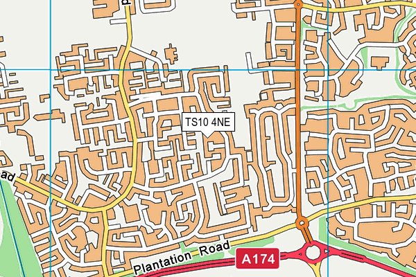 TS10 4NE map - OS VectorMap District (Ordnance Survey) TS10 4NE map - OS VectorMap District (Ordnance Survey)