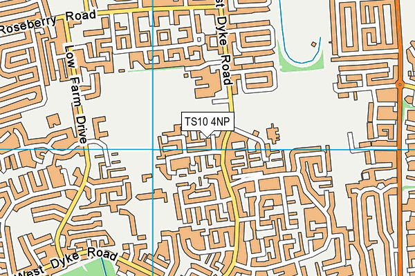 TS10 4NP map - OS VectorMap District (Ordnance Survey) TS10 4NP map - OS VectorMap District (Ordnance Survey)