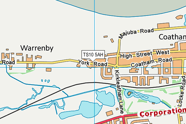 TS10 5AH map - OS VectorMap District (Ordnance Survey) TS10 5AH map - OS VectorMap District (Ordnance Survey)
