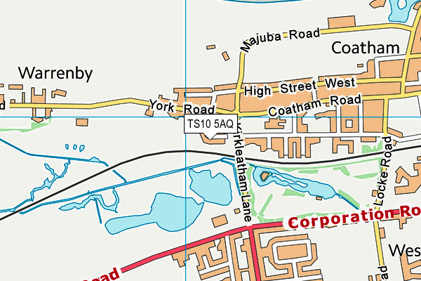 TS10 5AQ map - OS VectorMap District (Ordnance Survey) TS10 5AQ map - OS VectorMap District (Ordnance Survey)