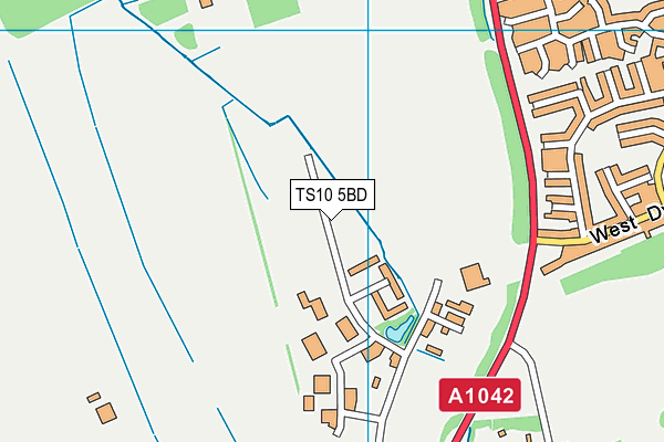 TS10 5BD map - OS VectorMap District (Ordnance Survey) TS10 5BD map - OS VectorMap District (Ordnance Survey)