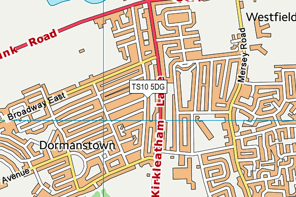 TS10 5DG map - OS VectorMap District (Ordnance Survey) TS10 5DG map - OS VectorMap District (Ordnance Survey)