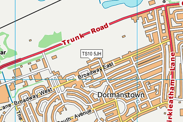 TS10 5JH map - OS VectorMap District (Ordnance Survey) TS10 5JH map - OS VectorMap District (Ordnance Survey)