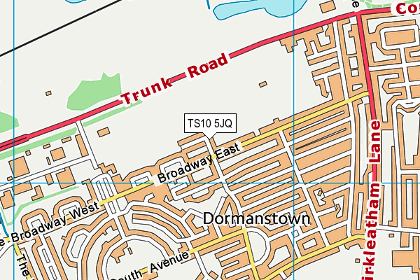 TS10 5JQ map - OS VectorMap District (Ordnance Survey) TS10 5JQ map - OS VectorMap District (Ordnance Survey)