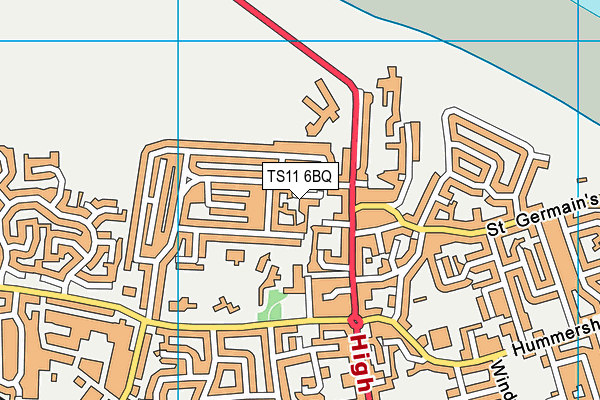 TS11 6BQ map - OS VectorMap District (Ordnance Survey) TS11 6BQ map - OS VectorMap District (Ordnance Survey)
