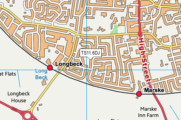TS11 6DJ map - OS VectorMap District (Ordnance Survey) TS11 6DJ map - OS VectorMap District (Ordnance Survey)