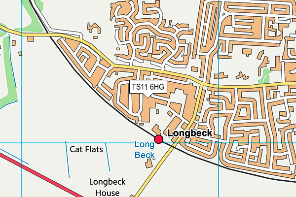 TS11 6HG map - OS VectorMap District (Ordnance Survey) TS11 6HG map - OS VectorMap District (Ordnance Survey)