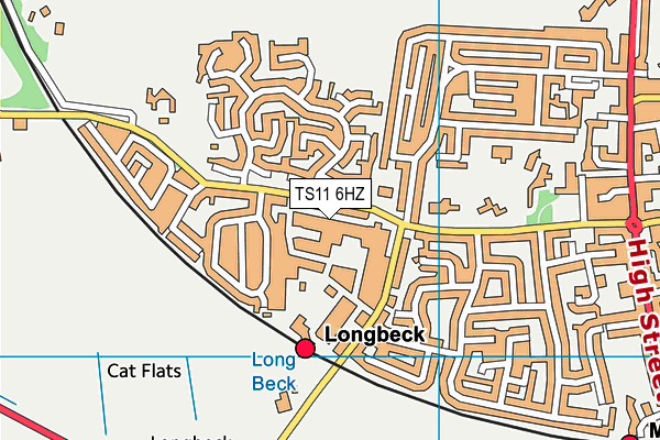 TS11 6HZ map - OS VectorMap District (Ordnance Survey) TS11 6HZ map - OS VectorMap District (Ordnance Survey)