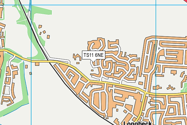 TS11 6NE map - OS VectorMap District (Ordnance Survey) TS11 6NE map - OS VectorMap District (Ordnance Survey)