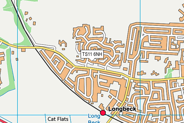 TS11 6NH map - OS VectorMap District (Ordnance Survey) TS11 6NH map - OS VectorMap District (Ordnance Survey)