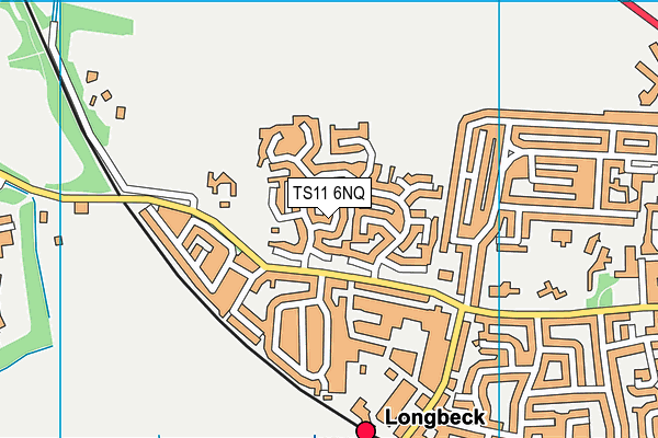 TS11 6NQ map - OS VectorMap District (Ordnance Survey) TS11 6NQ map - OS VectorMap District (Ordnance Survey)