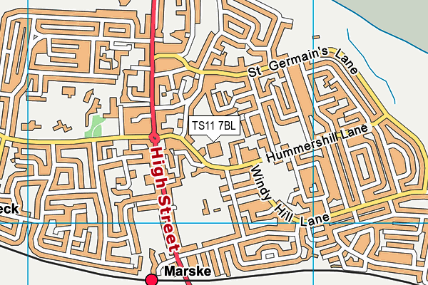 TS11 7BL map - OS VectorMap District (Ordnance Survey) TS11 7BL map - OS VectorMap District (Ordnance Survey)
