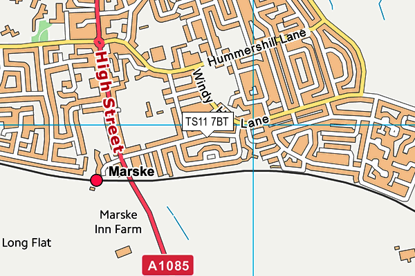 TS11 7BT map - OS VectorMap District (Ordnance Survey) TS11 7BT map - OS VectorMap District (Ordnance Survey)