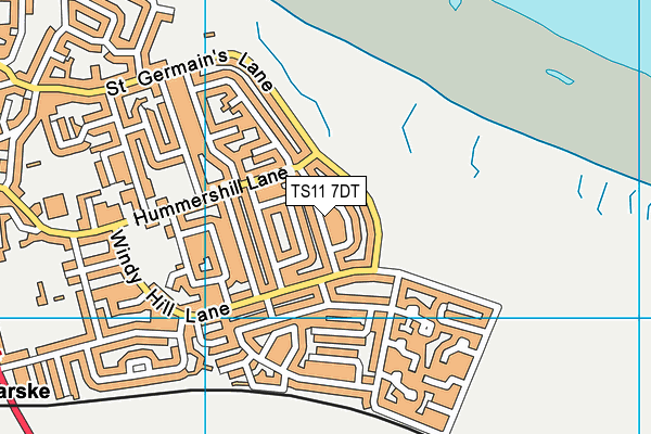 TS11 7DT map - OS VectorMap District (Ordnance Survey) TS11 7DT map - OS VectorMap District (Ordnance Survey)
