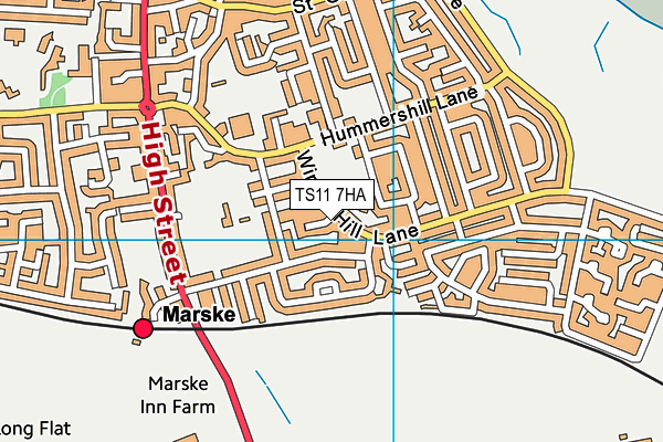 TS11 7HA map - OS VectorMap District (Ordnance Survey) TS11 7HA map - OS VectorMap District (Ordnance Survey)