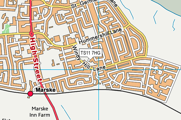 TS11 7HG map - OS VectorMap District (Ordnance Survey) TS11 7HG map - OS VectorMap District (Ordnance Survey)