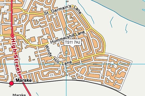 TS11 7HJ map - OS VectorMap District (Ordnance Survey) TS11 7HJ map - OS VectorMap District (Ordnance Survey)