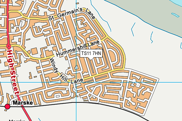 TS11 7HN map - OS VectorMap District (Ordnance Survey) TS11 7HN map - OS VectorMap District (Ordnance Survey)