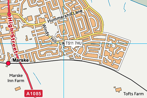 TS11 7HU map - OS VectorMap District (Ordnance Survey) TS11 7HU map - OS VectorMap District (Ordnance Survey)