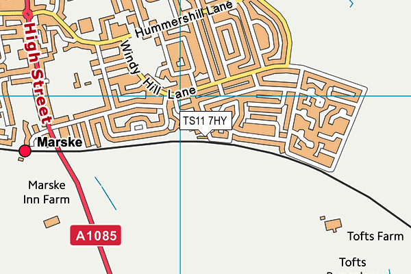 TS11 7HY map - OS VectorMap District (Ordnance Survey) TS11 7HY map - OS VectorMap District (Ordnance Survey)
